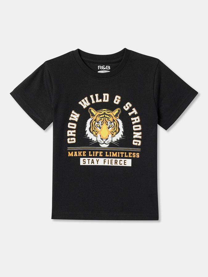 Boys Graphic Print Pure Cotton Regular T Shirt image number 0