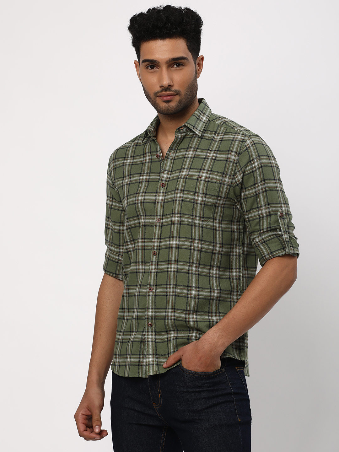 Checked Slim Fit Shirt image number 5