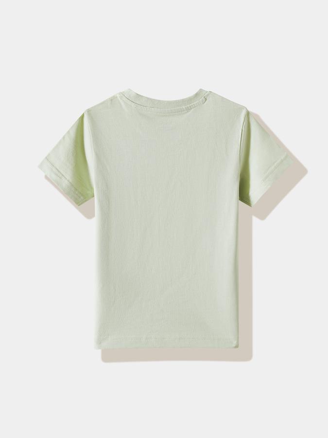 Boys Cotton Regular Fit Crew Neck Graphic T-shirt