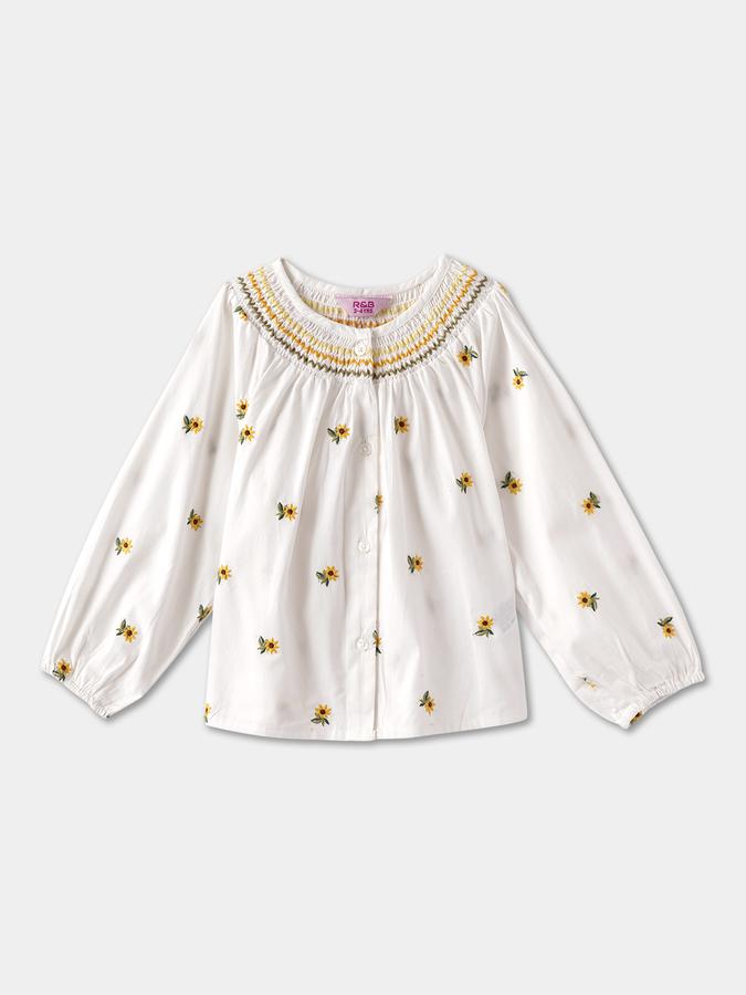 Girls Pure Cotton Woven Top 