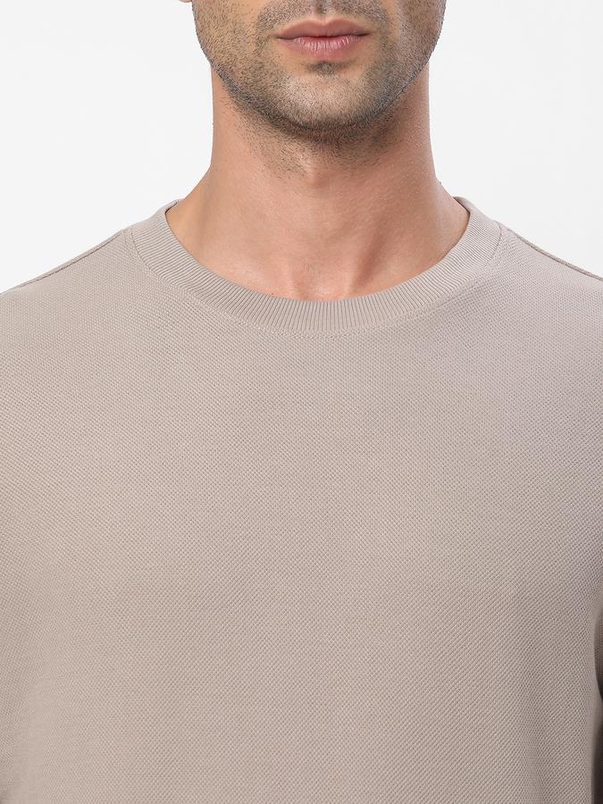 Men Regular Fit Crew-Neck T-Shirt image number 3