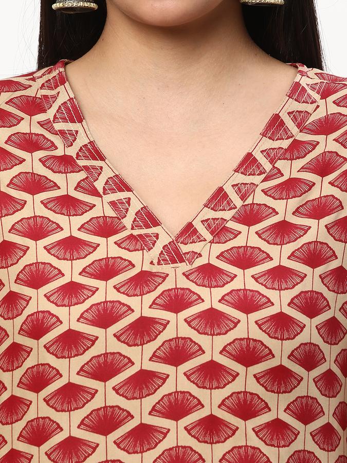 Women Micro Print Kurta image number 3