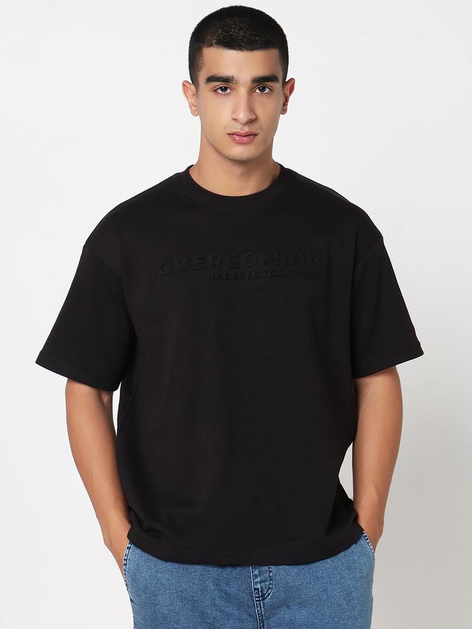 R&B MENS INTERLOCK EMBOShort SleevesED TEE, LOOSE FIT image number 1