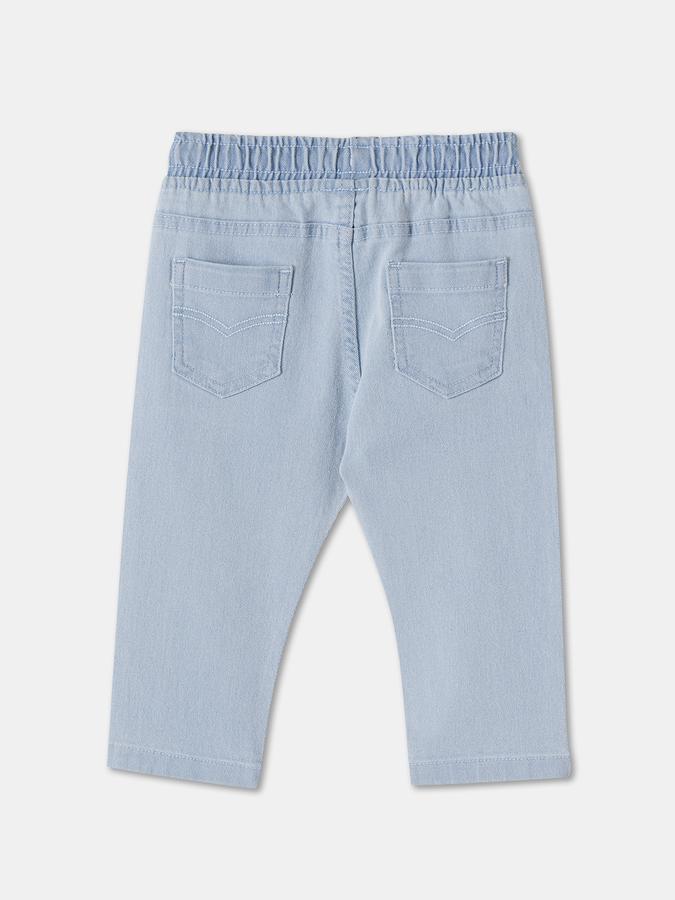 Faded Jogger Jeans with Drawstring Waist image number 1