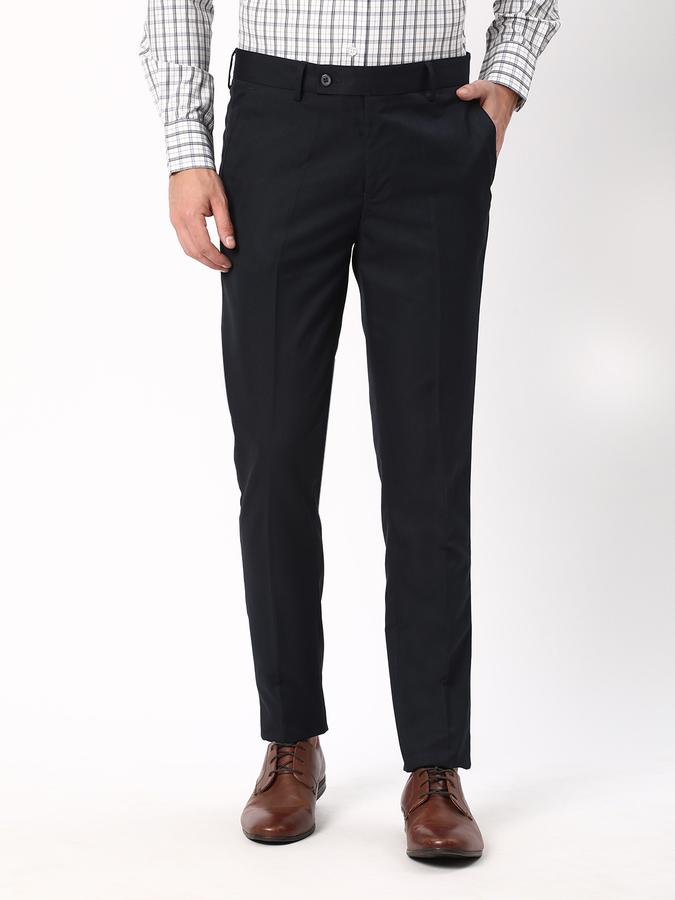 R&B Men Blue Formal Trousers image number 0