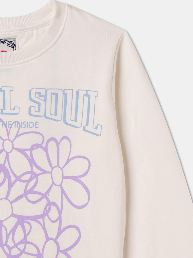 Full Sleeve Graphic Print Girls Sweatshirt image number 2