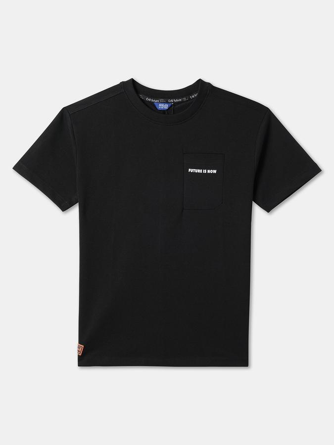 Boys Typographic Print Crew-Neck T-Shirt image number 0