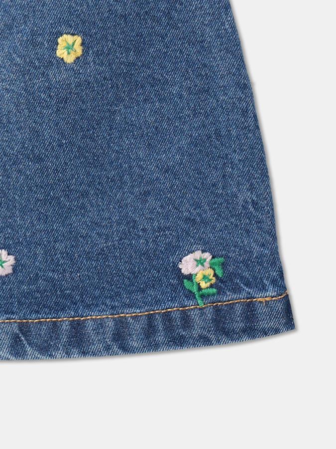 Girls Embroidered A-Line Skirt image number 2