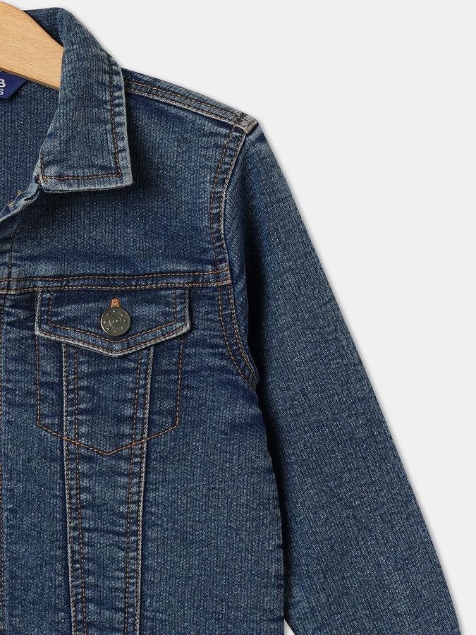Boys Washed Full-Sleeve Jacket image number 2
