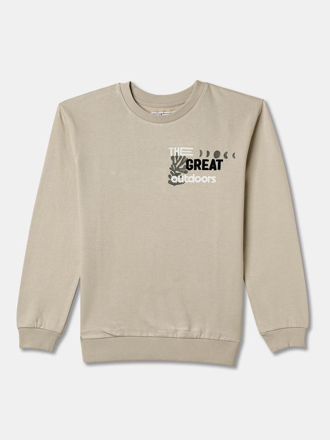 Boys Relaxed Fit Full Sleeve Crew Neck SweaT-Shirt