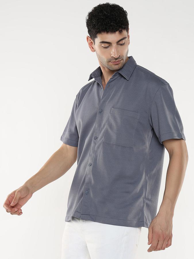 Men Self Design Casual Shirt image number 2