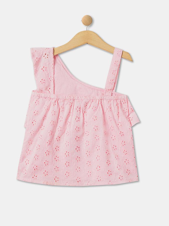 R&B Girl's All Over Printed Woven Top