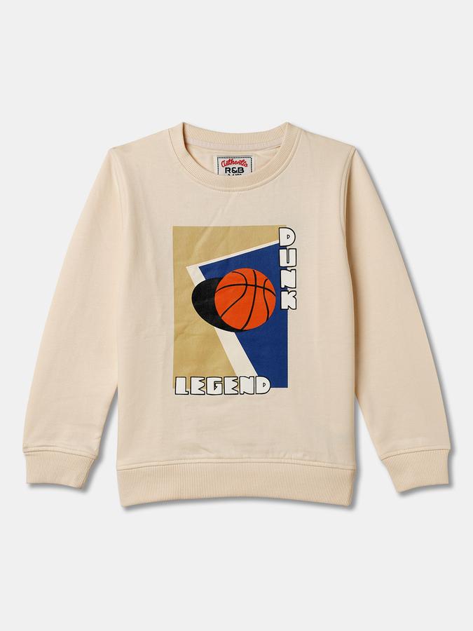 Boys Relaxed Fit Full Sleeve Crew Neck SweaT-Shirt