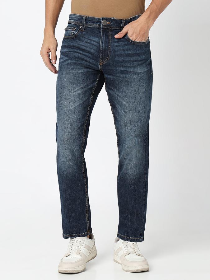Men Solid Jeans image number 1