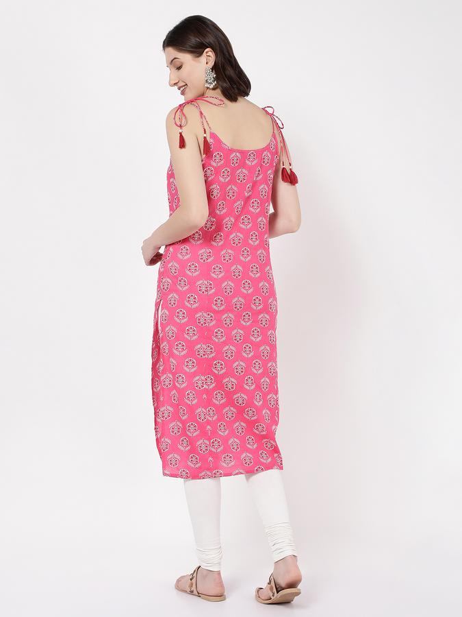 Women Embroidered Straight Kurta image number 3