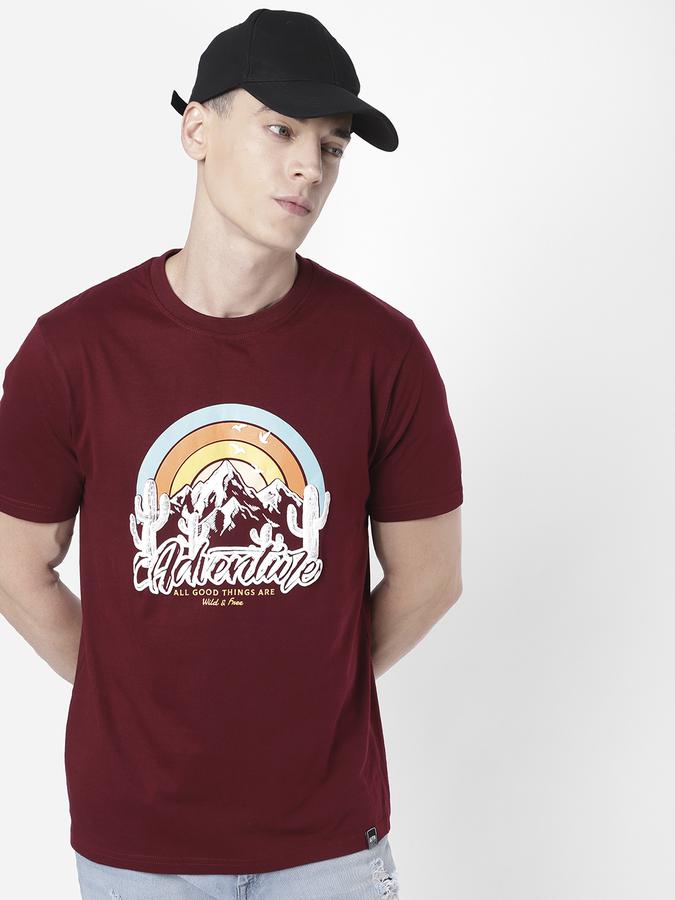 R&B Men Maroon T-Shirts image number 0