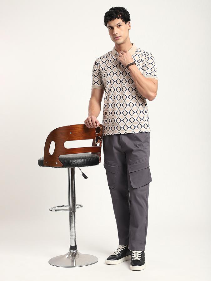 R&B Men's Sand Printed T-Shirt