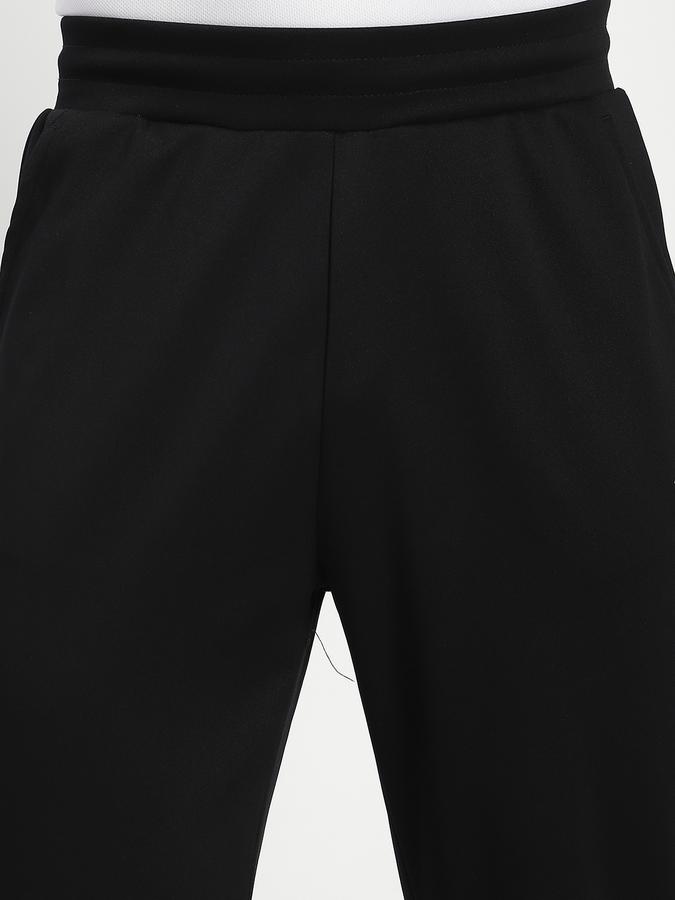 Men Polyester Regular Fit Elastic Waist Drawstring Pants