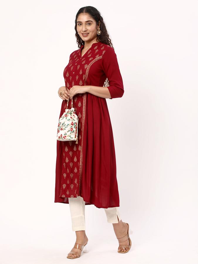 Women Paisley Print A-Line Kurta data-index=