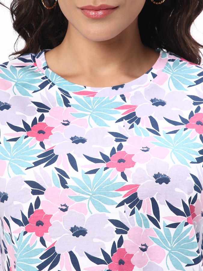 R&B Women's Printed Crop Tee image number 3
