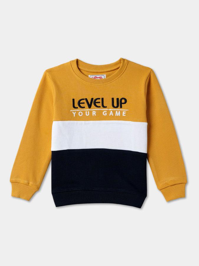 Boys Relaxed Fit Full Sleeve Crew Neck SweaT-Shirt