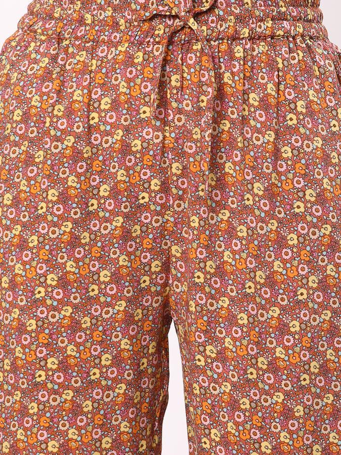 Women Floral Print Relaxed Fit Pyjamas image number 3