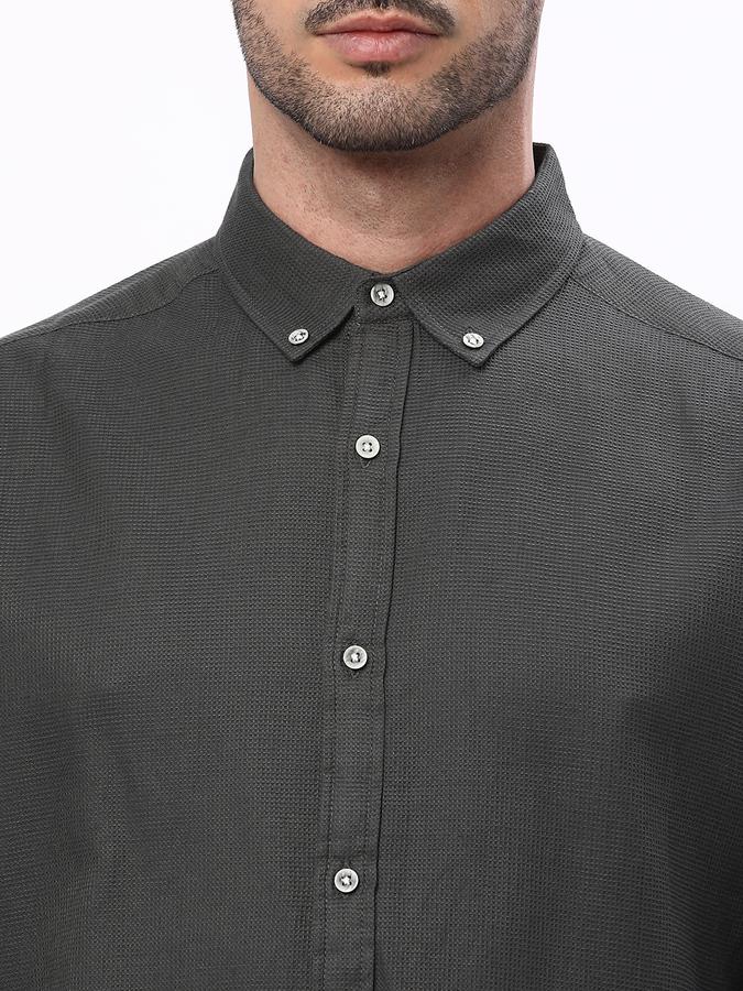 R&B Men's Textured Smart Casual Shirt image number 3