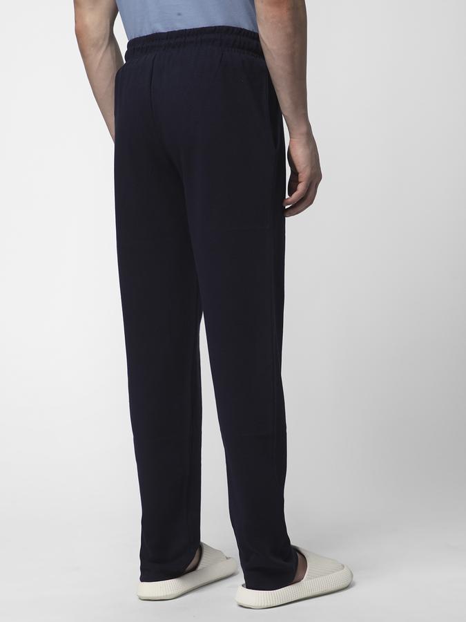 Textured Lounge Pants with Drawstring Waist image number 2