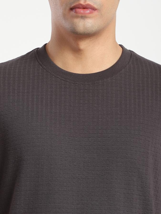 Men Cotton Regular Fit Crew Neck Solid T-shirt