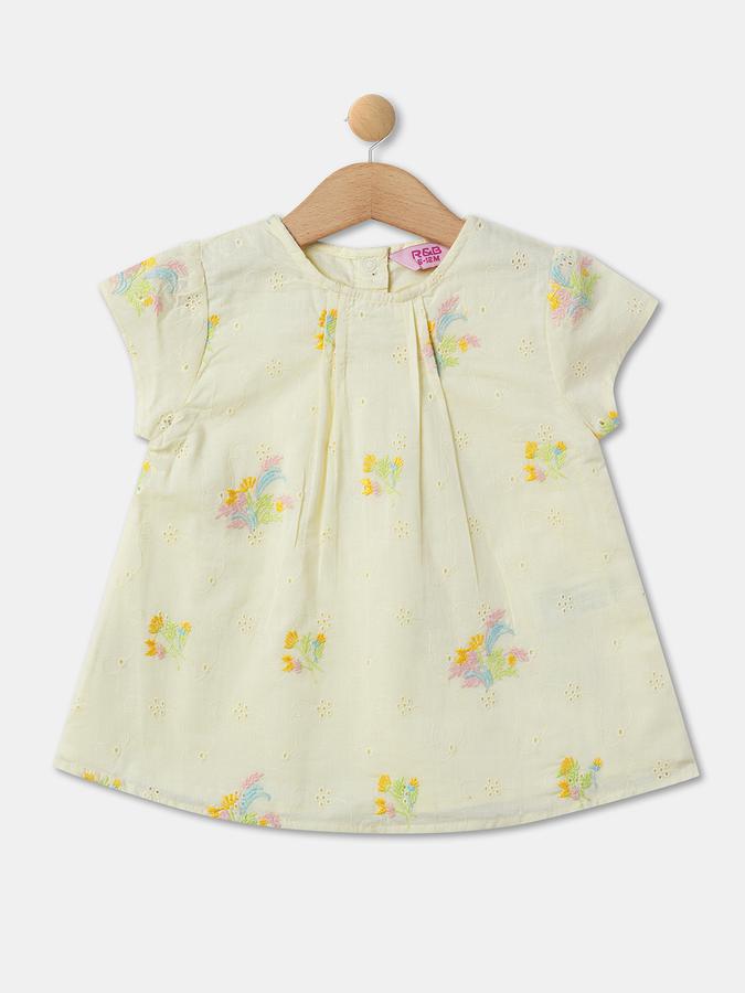 R&B Girl's All Over Printed Short Sleeves Top & Bottom Sets image number 2