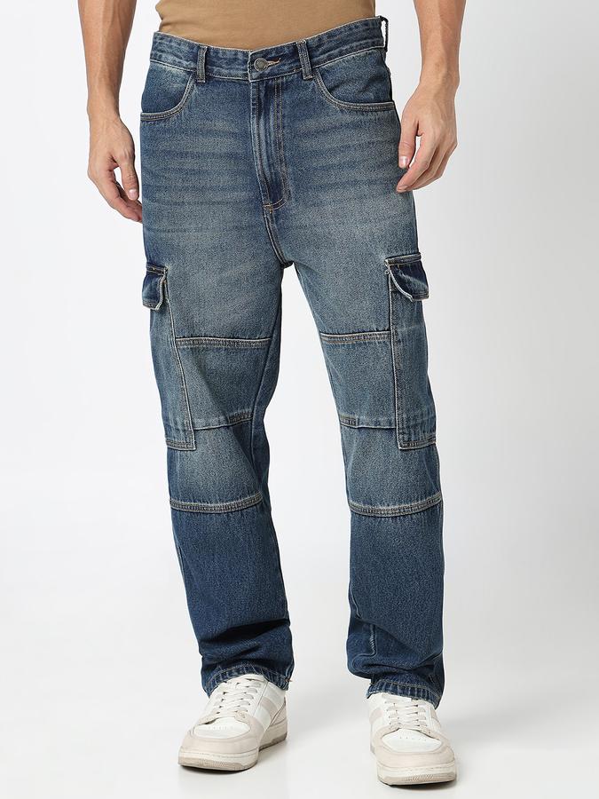 Men Solid Jeans image number 1