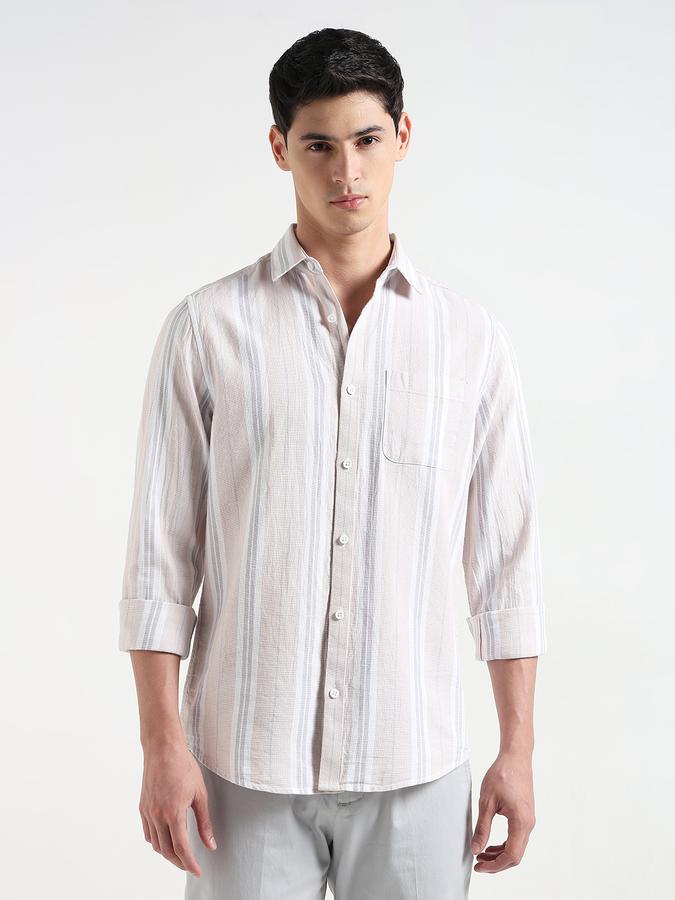 Men Stripes Regular Fit Shirt image number 1