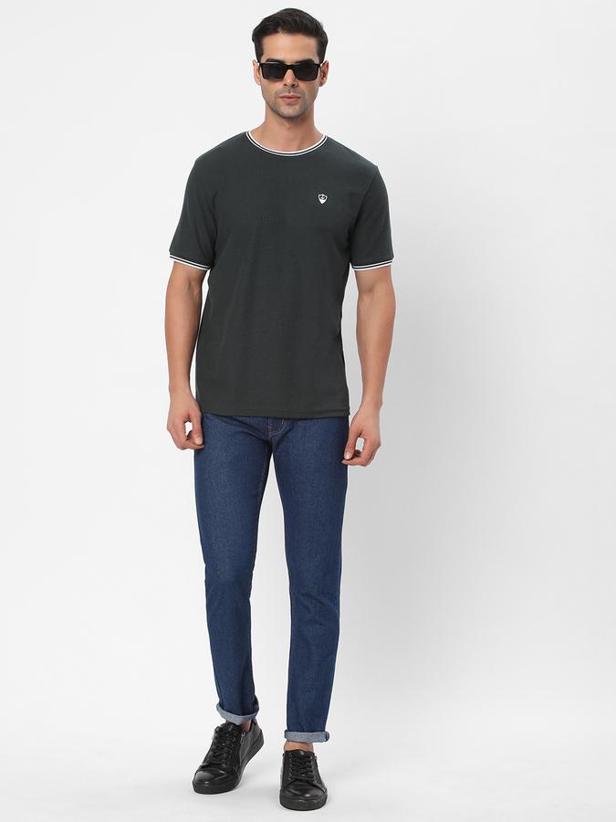 R&B Men's Solid Structured T-Shirt image number 1