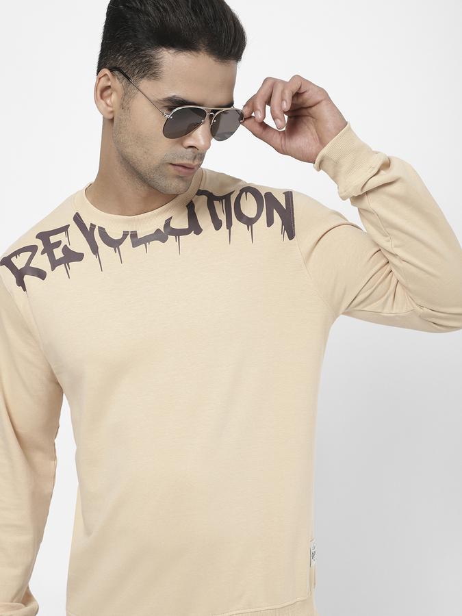 R&B Beige Men Sweatshirts & Hoodies image number 0
