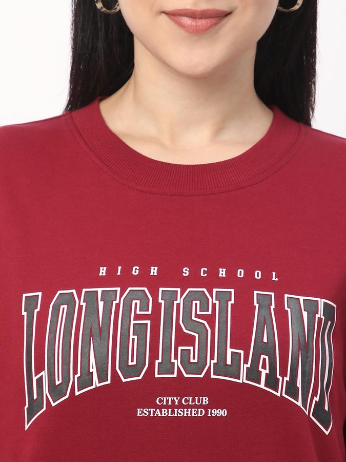 Full Sleeve Graphic Print Women Sweatshirt image number 3
