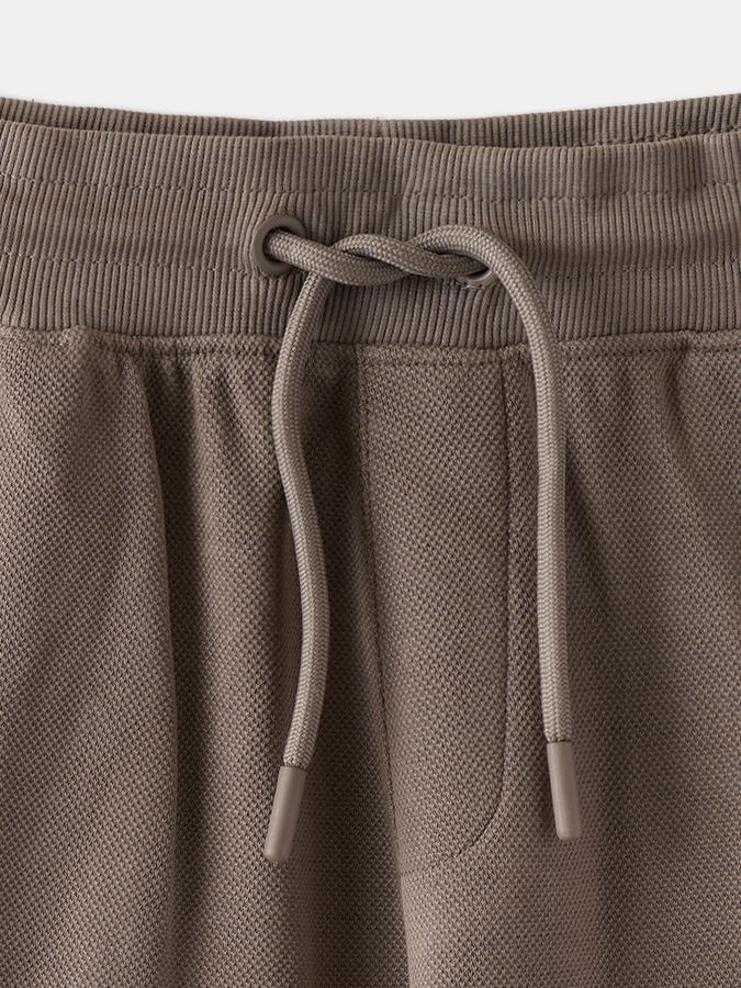 Boys Cotton Blend Relaxed Fit Drawstring Waist Knit Shorts