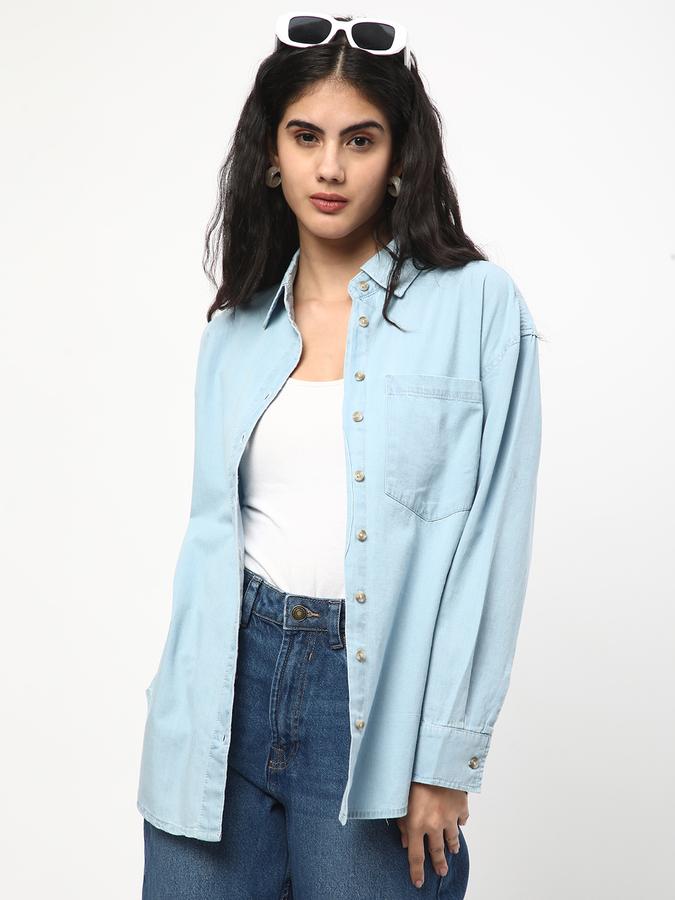Women Spread-Collar Shirt image number 0