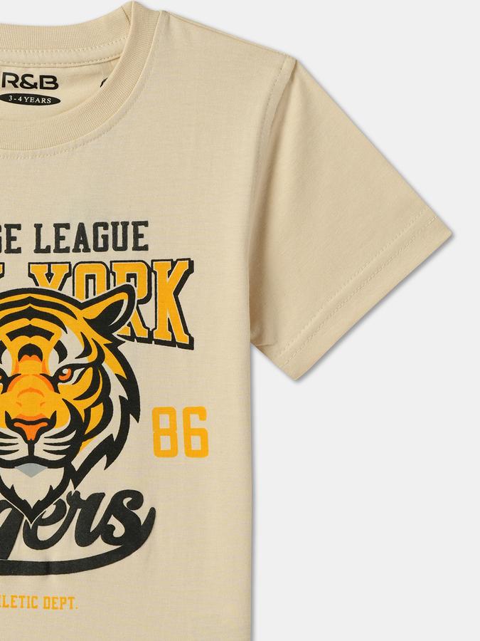 Boys Printed Pure Cotton Regular T Shirt image number 2
