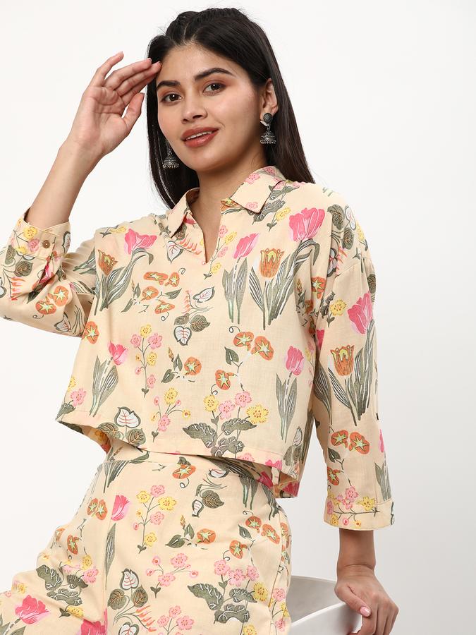 Women Polyester Blend Printed Kurta and Pants Set