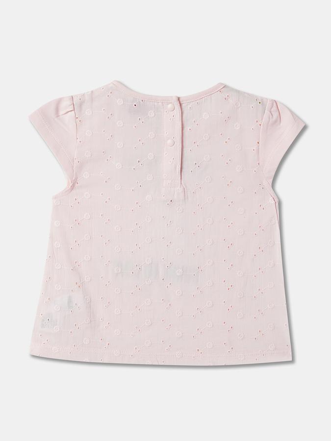 Girls Typographic Print Round-Neck Top image number 1