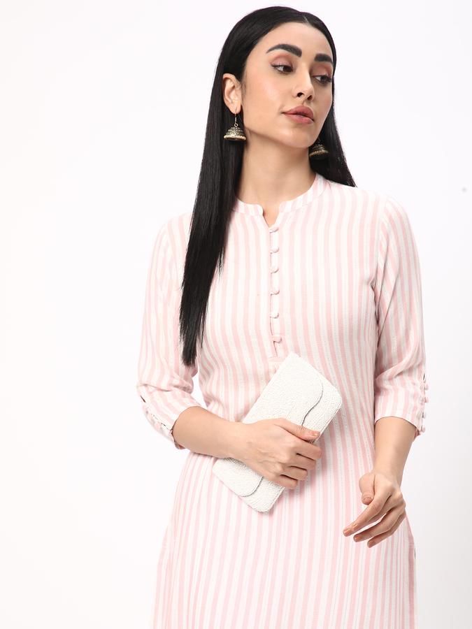 R&B Women Pink Kurtas image number 0