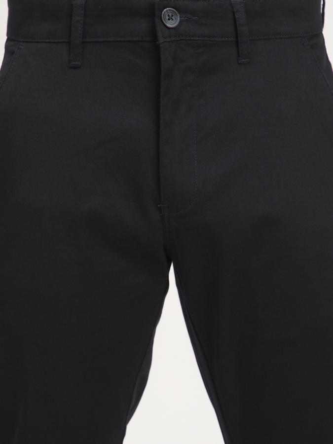 Men Cotton Skinny Fit Flat Front Solid Trousers