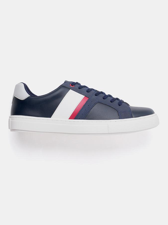 Men Colourblock Lace-Up Sneakers image number 1