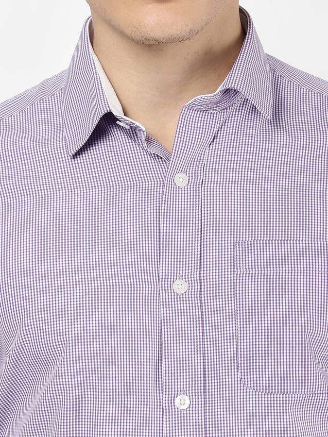 R&B Men Purple Formal Shirts image number 3