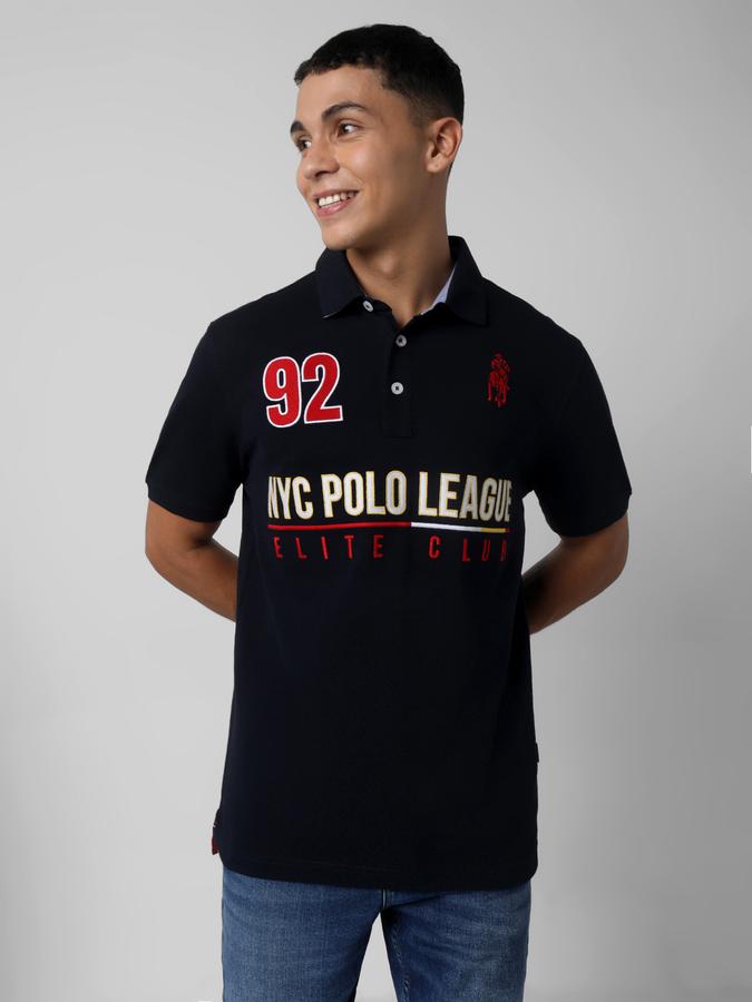 Typographic Print Round Neck T-Shirt image number 0