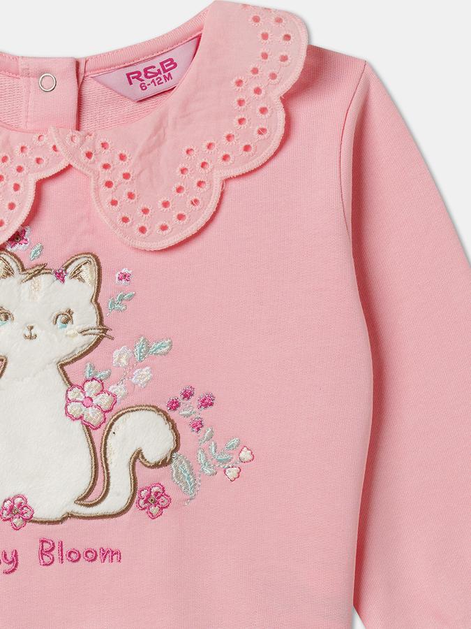 Full Sleeve Graphic Print Baby Girls Sweatshirt image number 2