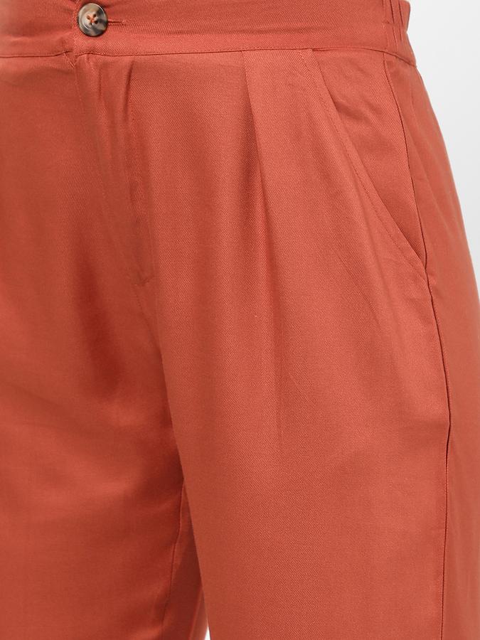 Buy online Red Solid Cotton Peg Trouser from bottom wear for Women by Meee  for 599 at 40 off  2023 Limeroadcom