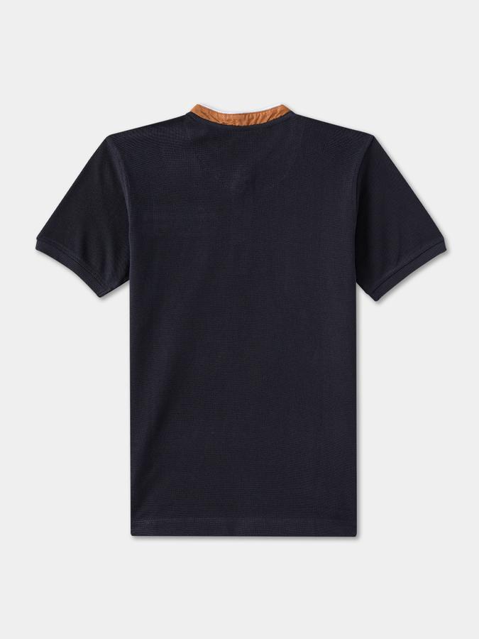 Boys Regular Fit Short Sleeve Henley Neck T-Shirt