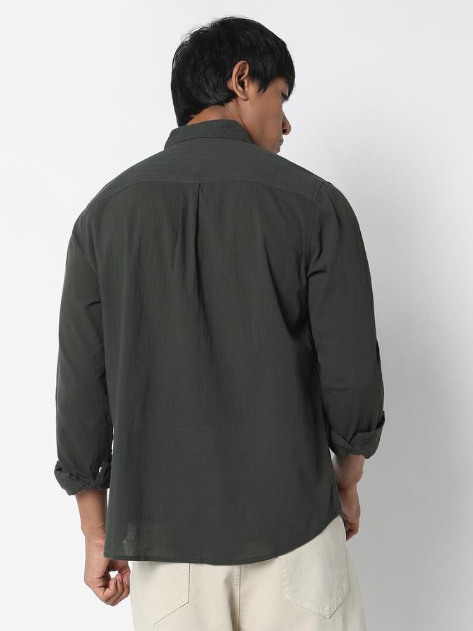 R&B Men's Solid Casual Shirt image number 3