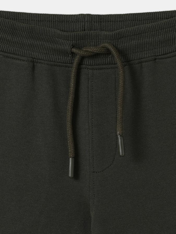 Boys Cotton Relaxed Fit Drawstring Waist Clean Hem Shorts